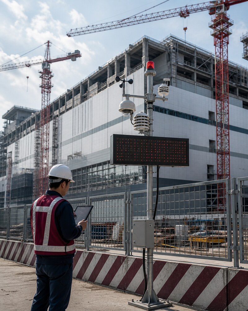 竹科園區科技廠房新建工程環境資訊看板 - AQR5GT 看板模組社區溝通